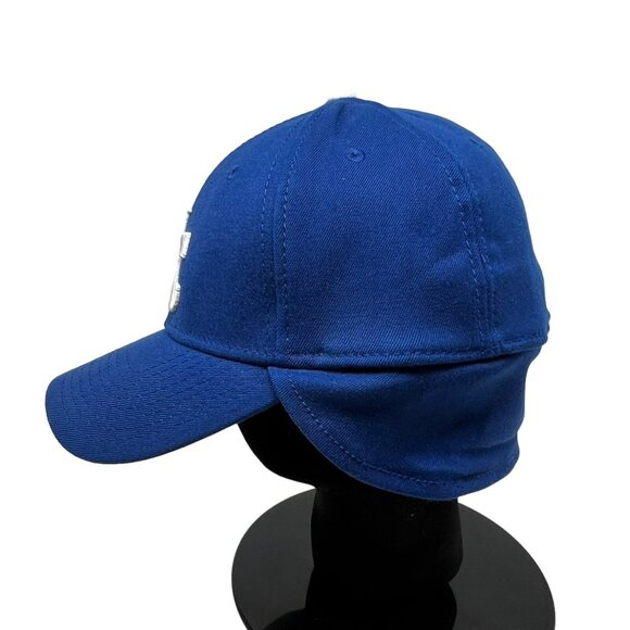 Kansas City Royals New Era 39Thirty Hat Cap Ear Neck Flaps Insulated Trapper MLB - Picture 5 of 13